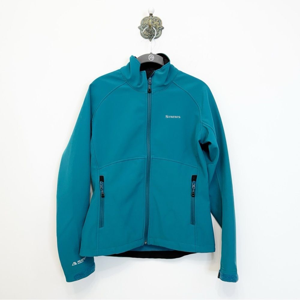 Simms Challenger Polartec Windbloc Jacket Teal Fishing Outdoor Women’s XS